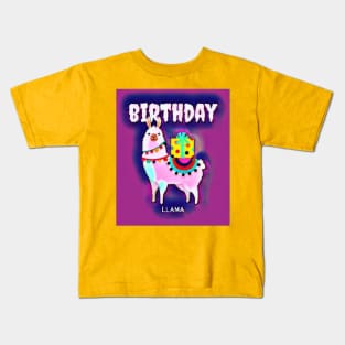 Birthday Llama Kids T-Shirt